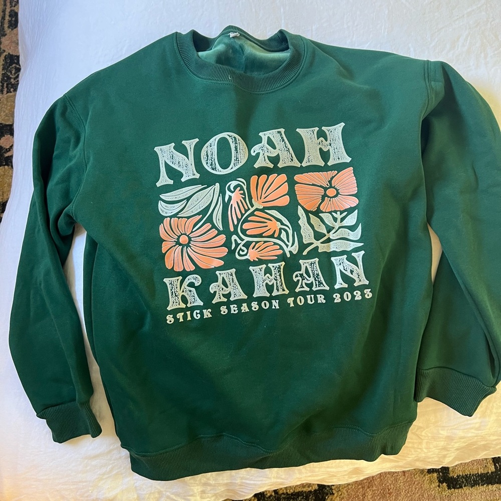 Noah Kahan Green Crewneck Sweatshirt